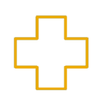 medical plus gold icon